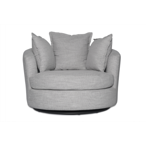 SILLÓN GIRATORIO DUNA COLOR LIGHT GREY