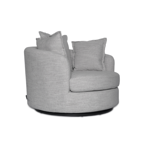 SILLÓN GIRATORIO DUNA COLOR LIGHT GREY - Imagen 2
