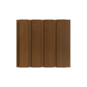 Lambrín De Exterior WPC Coextruído Color Teka Cepillado