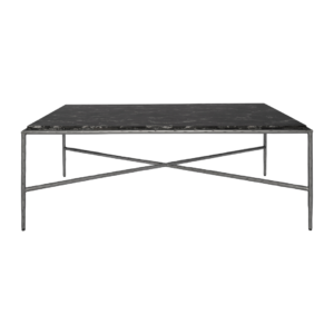 MESA DE CENTRO RECTANGULAR ACERO COLOR PEWTER Y MÁRMOL INFINITY