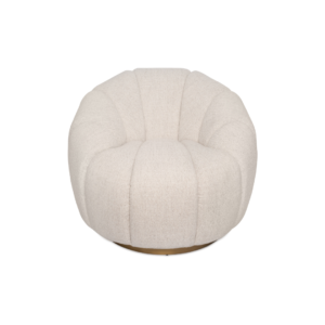 SILLÓN GIRATORIO PUMPKIN COLOR CREAM