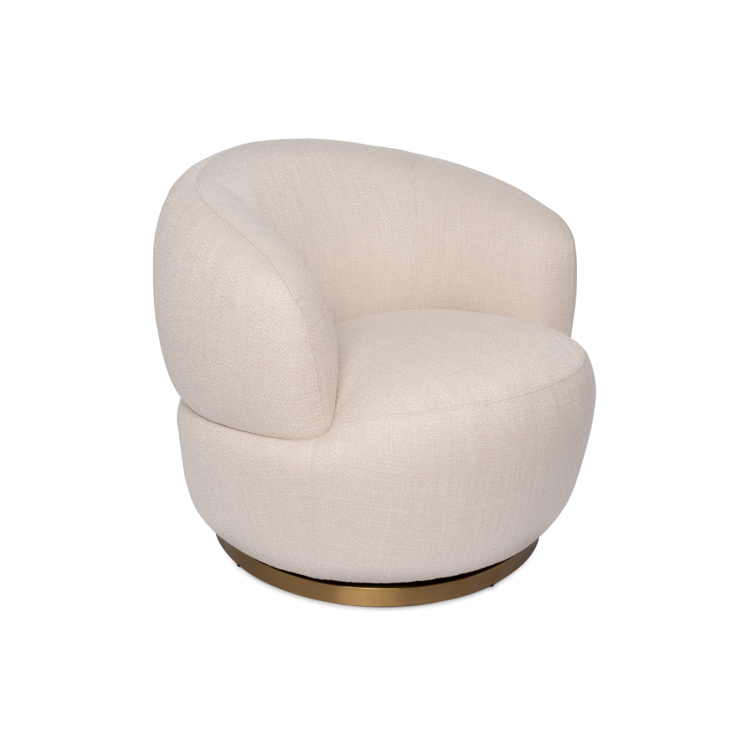 SILLON GIRATORIO BIMBA COLOR BEIGE - Imagen 2