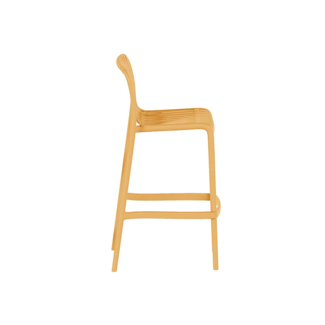 SILLA DE BARRA ARIS COLOR AMARILLO BAR - Imagen 3